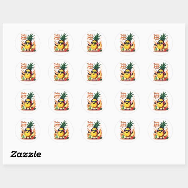 Cute Juicy Pineapple Summer Sticker (Sheet)