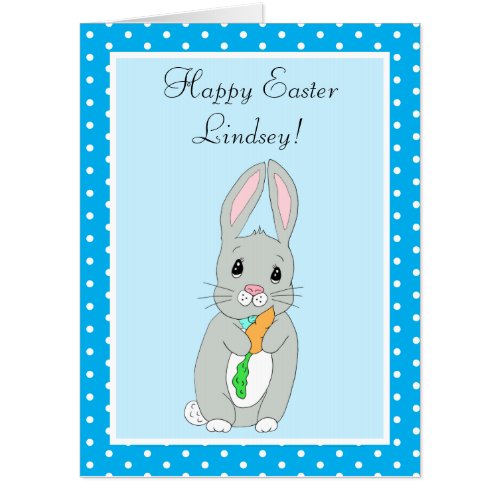 Cute Jumbo Sized Easter Bunny Activity Card