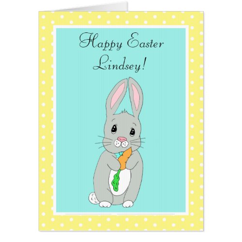 Cute Jumbo Sized Easter Bunny Activity Card