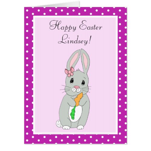 Cute Jumbo Sized Easter Bunny Activity Card
