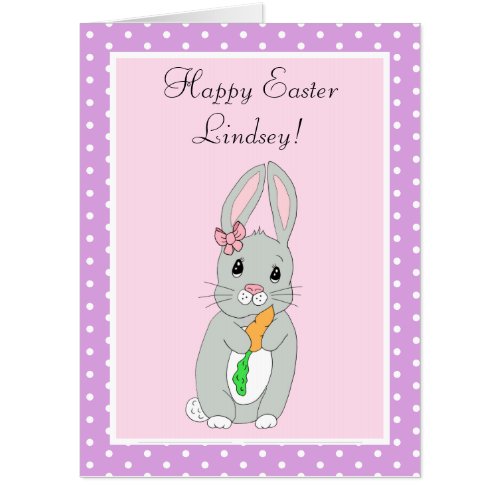 Cute Jumbo Sized Easter Bunny Activity Card