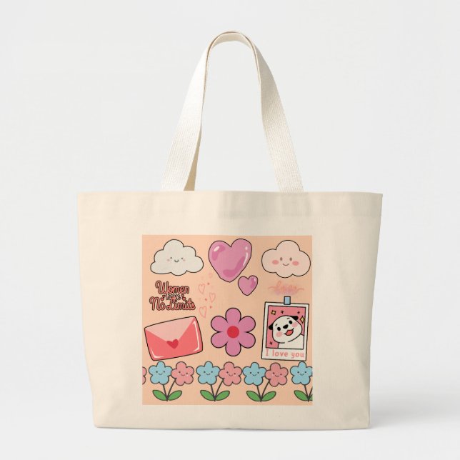 Cute Jumbo Tote Bag – Carry Your Style Everywhere! (Front)