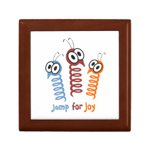 Cute Jump for joy quote funny Gift Box