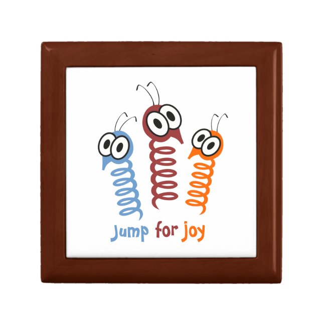 Cute Jump for joy quote funny Gift Box (Front)