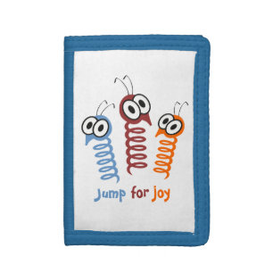 Cute Jump for joy quote funny Tri-fold Wallet