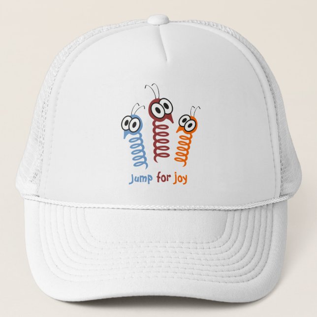 Cute Jump for joy quote funny Trucker Hat (Front)