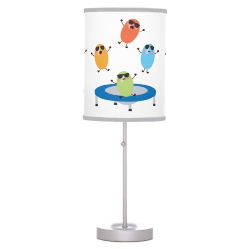 Cute Jumping Candy Beans Wearing Sunglasses Table Lamp