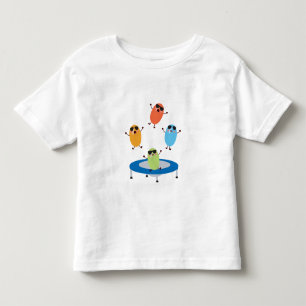 Cute Jumping Candy Beans Wearing Sunglasses Toddler T-shirt