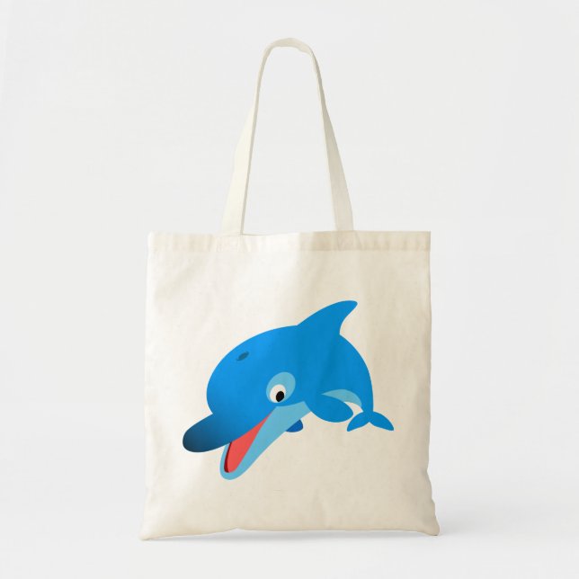Cute Jumping Cartoon Dolphin Bag (Front)