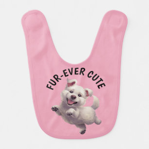 Cute Jumping Puppy Baby Bib