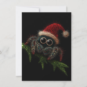 Cute Jumping Spider Christmas Cards