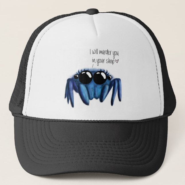 cute Jumping spider Trucker Hat (Front)