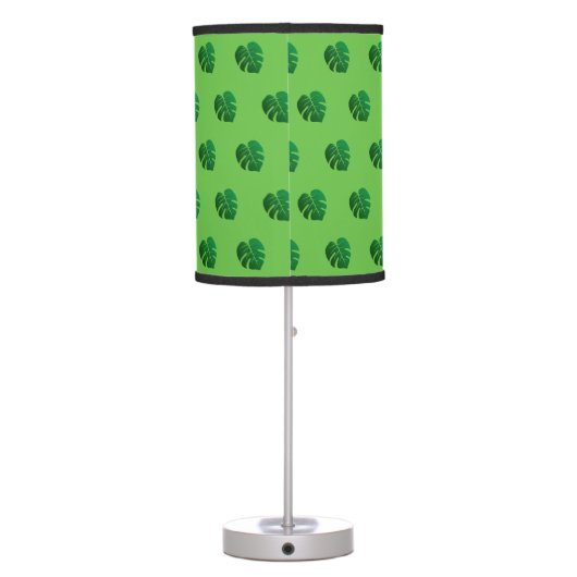Cute Jungle Animal Green Cartoon Rainforest Safari Table Lamp (Back)