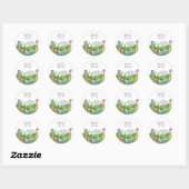 Cute Jungle Animals Baby Shower Envelope Seals | Zazzle