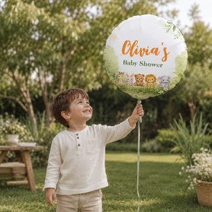 Cute Jungle Animals Happy Birthday l Safari theme Balloon