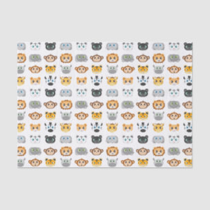 Cute Jungle Animals Pattern Tissue Paper