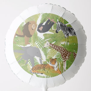 Cute Jungle Animals Safari Boy Girl Balloon