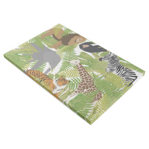 Cute Jungle Animals Safari Boy   Girl   Gallery Wrap