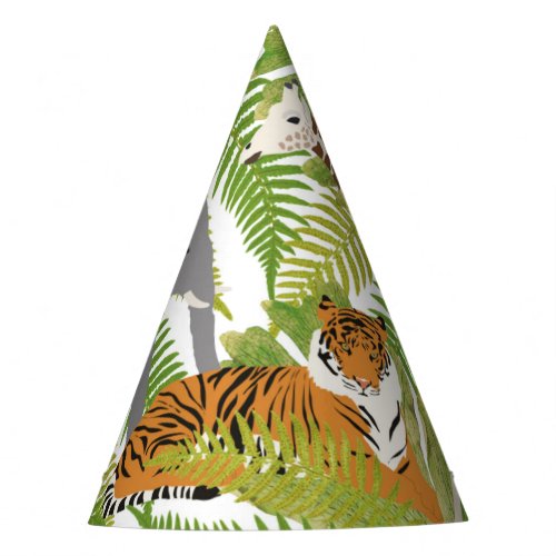 Cute Jungle Animals Safari Boy  Girl Party Hat