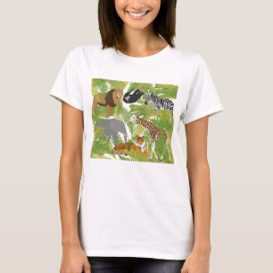 Cute Jungle Animals Safari Boy Girl T-Shirt