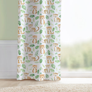 Cute Jungle Animals Themed Playroom Nursery Blackout Curtains