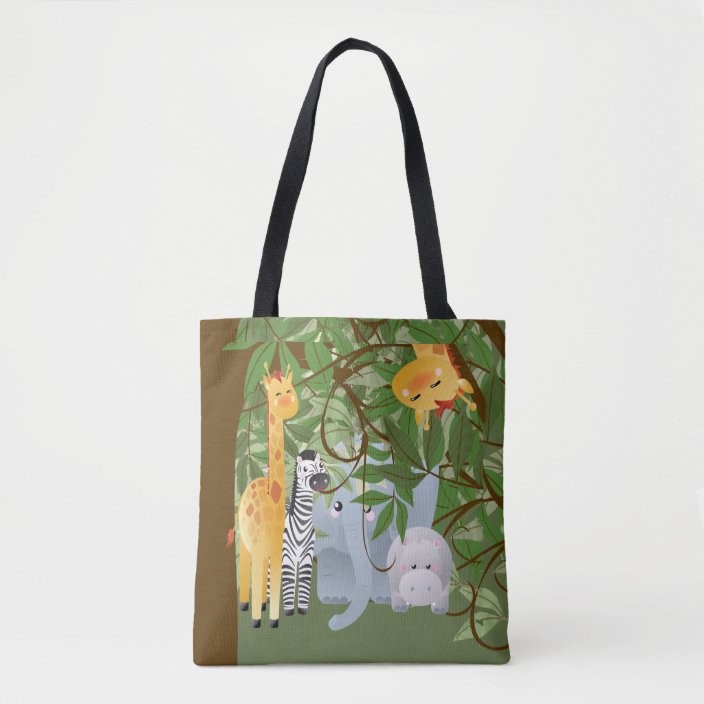 Cute Jungle Animals Tote Bag | Zazzle.com