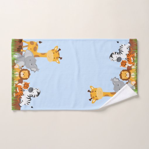 Cute Jungle Baby Animal Bath Towel Set Zazzle