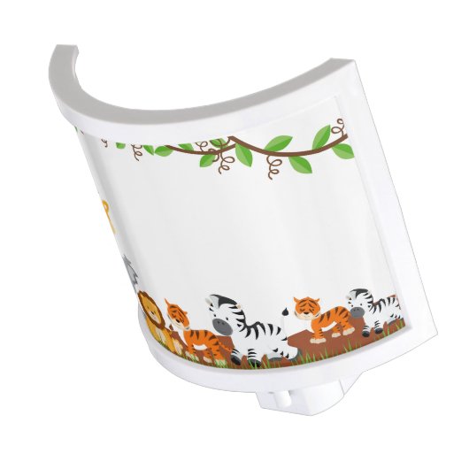 Cute Jungle Baby Animals Night Light (Angled)