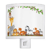Cute Jungle Baby Animals Night Light (Front)