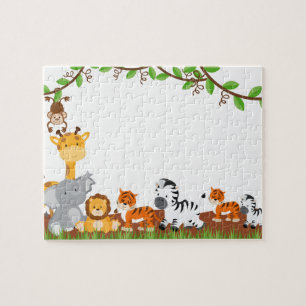 Cute Jungle Baby Animals Puzzles
