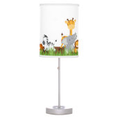 Cute Jungle Baby Animals Table Lamp (Front)