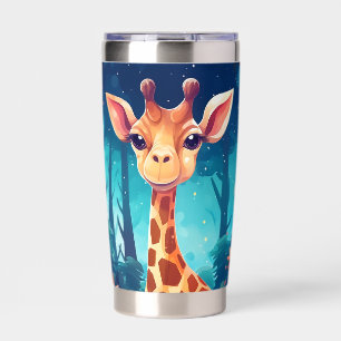 Cute jungle giraffe lovers insulated tumbler