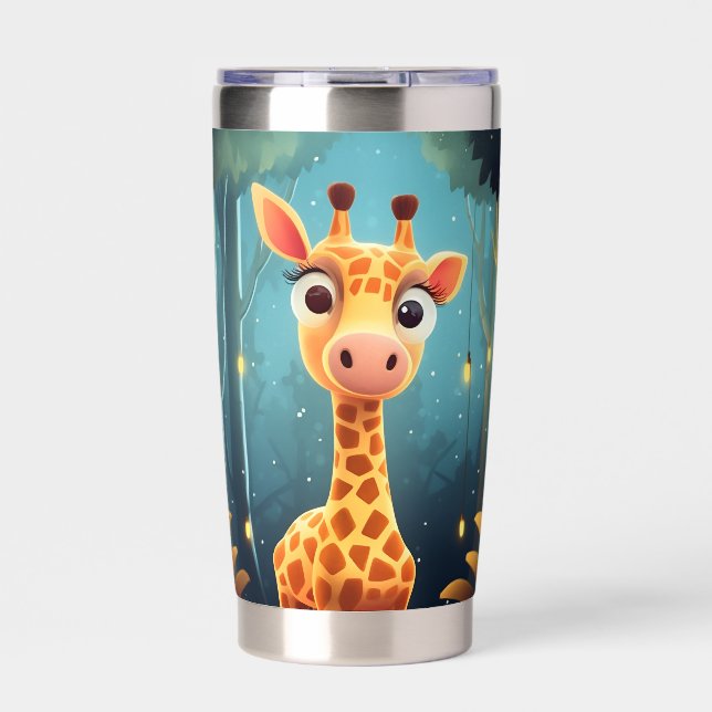 Cute jungle giraffe lovers  insulated tumbler (Front)