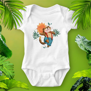 Cute Jungle Leopard Baby  Bodysuit