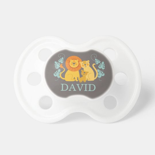 Cute Jungle Lion Baby Boy Pacifier
