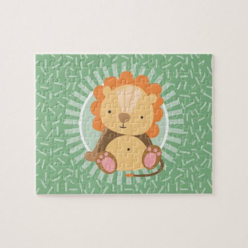 Cute Jungle Lion _ Funny Zoo Animals Jigsaw Puzzle