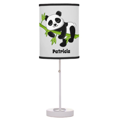 cute jungle panda bear decor Table Lamp