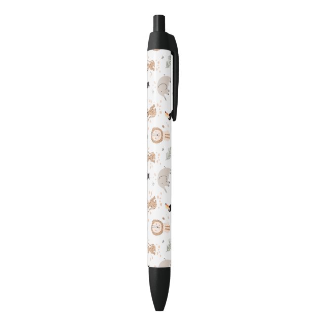 Cute Jungle Rainforest Animals Pattern Pen (Bottom (Vertical))