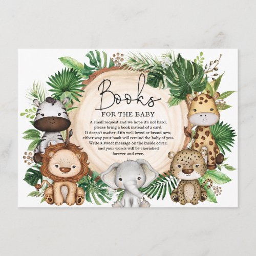 Cute Jungle Safari Animals Greenery Books for Baby
