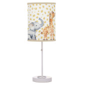 Cute Jungle Safari Baby Animals Table Lamp (Front)