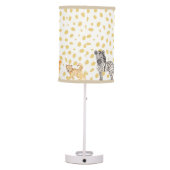 Cute Jungle Safari Baby Animals Table Lamp (Back)