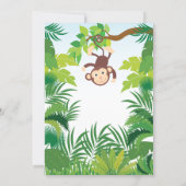Cute Jungle Safari Baby Shower Invitations (Back)