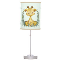 Cute Jungle Safari Giraffe Baby Nursery Table Lamp