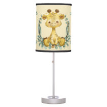 Cute Jungle Safari Giraffe Baby Nursery Table Lamp