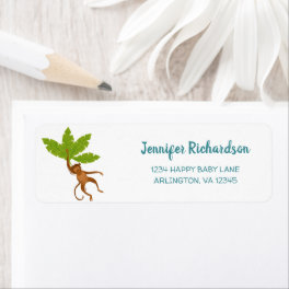 Cute Jungle Safari Monkey Baby Shower Address Label