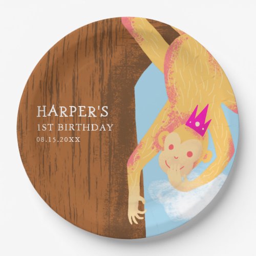 Cute Jungle Theme Birthday Party Paper Plates