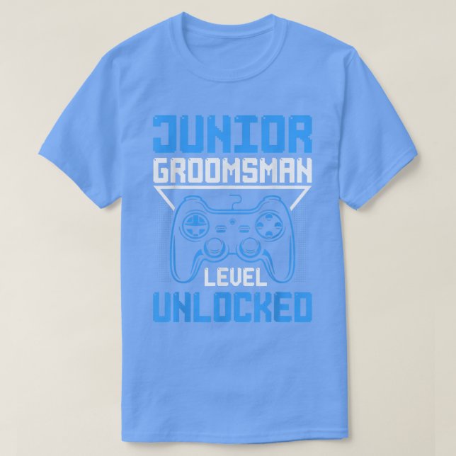 Cute Junior Groomsman Gaming Wedding Party Jr Boys T-Shirt (Design Front)