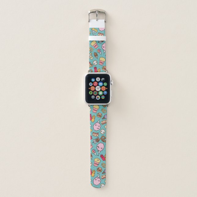 Cute Junk Food Apple Watch Band (Front)