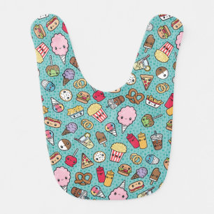 Cute Junk Food Baby Bib