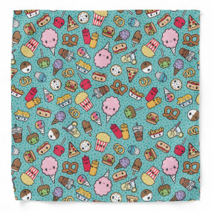 Cute Junk Food bandana